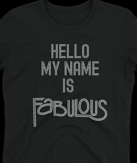 personalised rhinestone t shirts