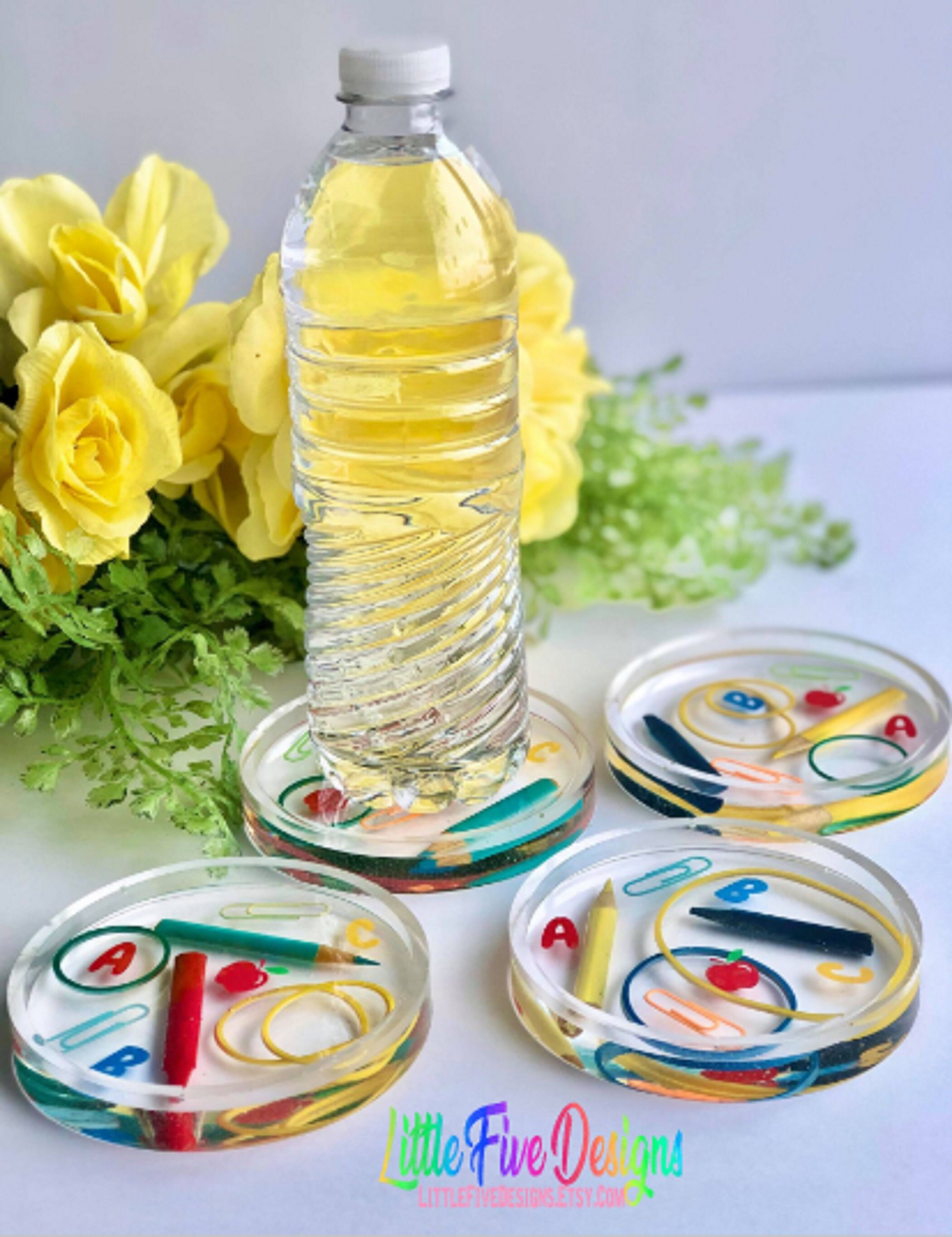 Teacher Appreciation Gift Custom Teacher Coaster Epoxy Resin Etsy