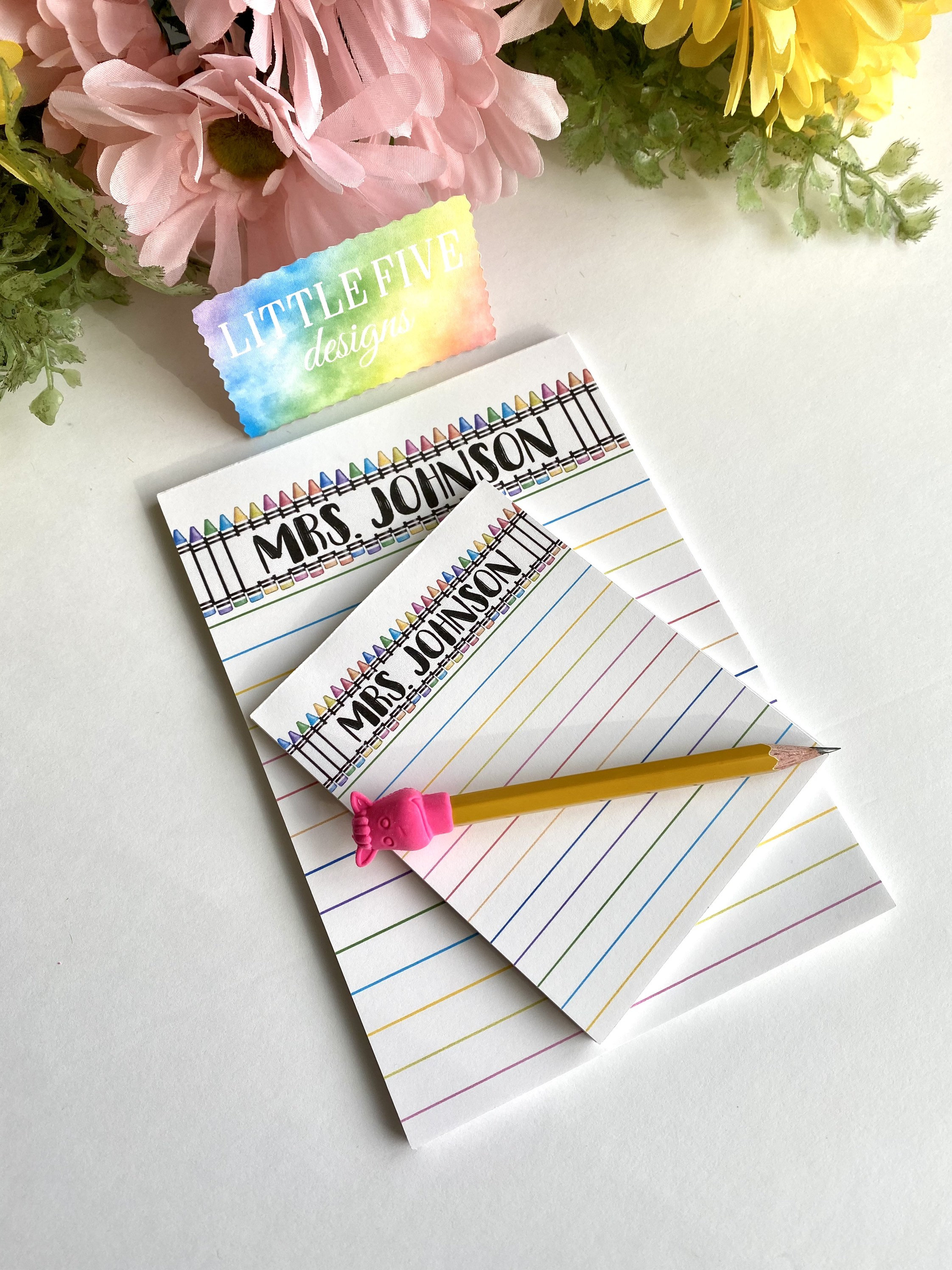 Personalized Notepad, Teacher Appreciation Gift Custom, Teacher Gift ...