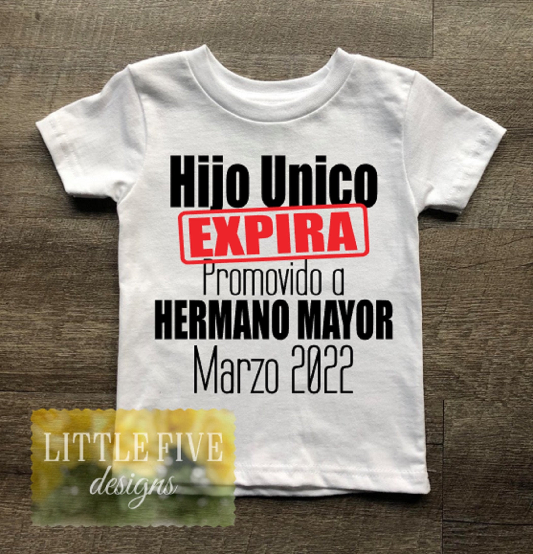 Duo Playeras Infantil Hermano Mayor Y Hermano Menor Algodon