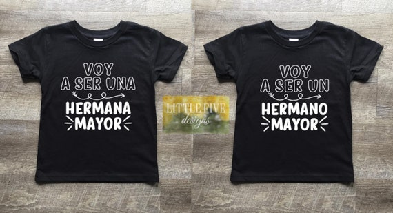 Voy A Ser una Hermana Mayor Hermano Mayor Camisa de Hermana Mayor Camisa de Gran Hermano Etsy Mexico
