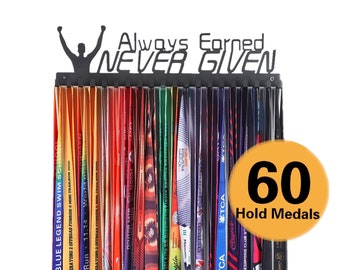 Medal Hanger Display, Newly Medal Holder Display Hanger Rack Frame - Sturdy Race Medal Display Wall Mount Medals Easy to Install