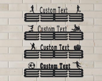 Personalized Medal Hanger: Custom Text & Image Award Display