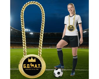 Custom MVP Medal Chain – Personalized Athlete Gift, Sports Trophy