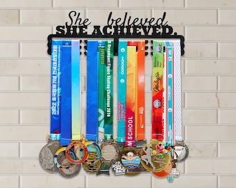 Medal Display Hanger She Believed She Achieved Flat Hook Design