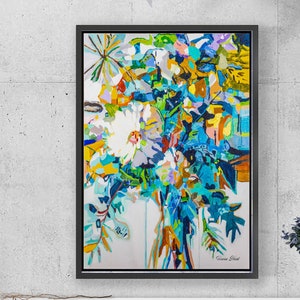 Art mural giclée - Impressions florales abstraites d&#39;automne, décoration d&#39;automne colorée pour des intérieurs confortables, cadeau parfait pour Thanksgiving **