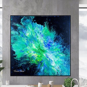 Original Abstract Canvas Painting - Trippy Wall Art Prints & Contemporary Decor for Living Room