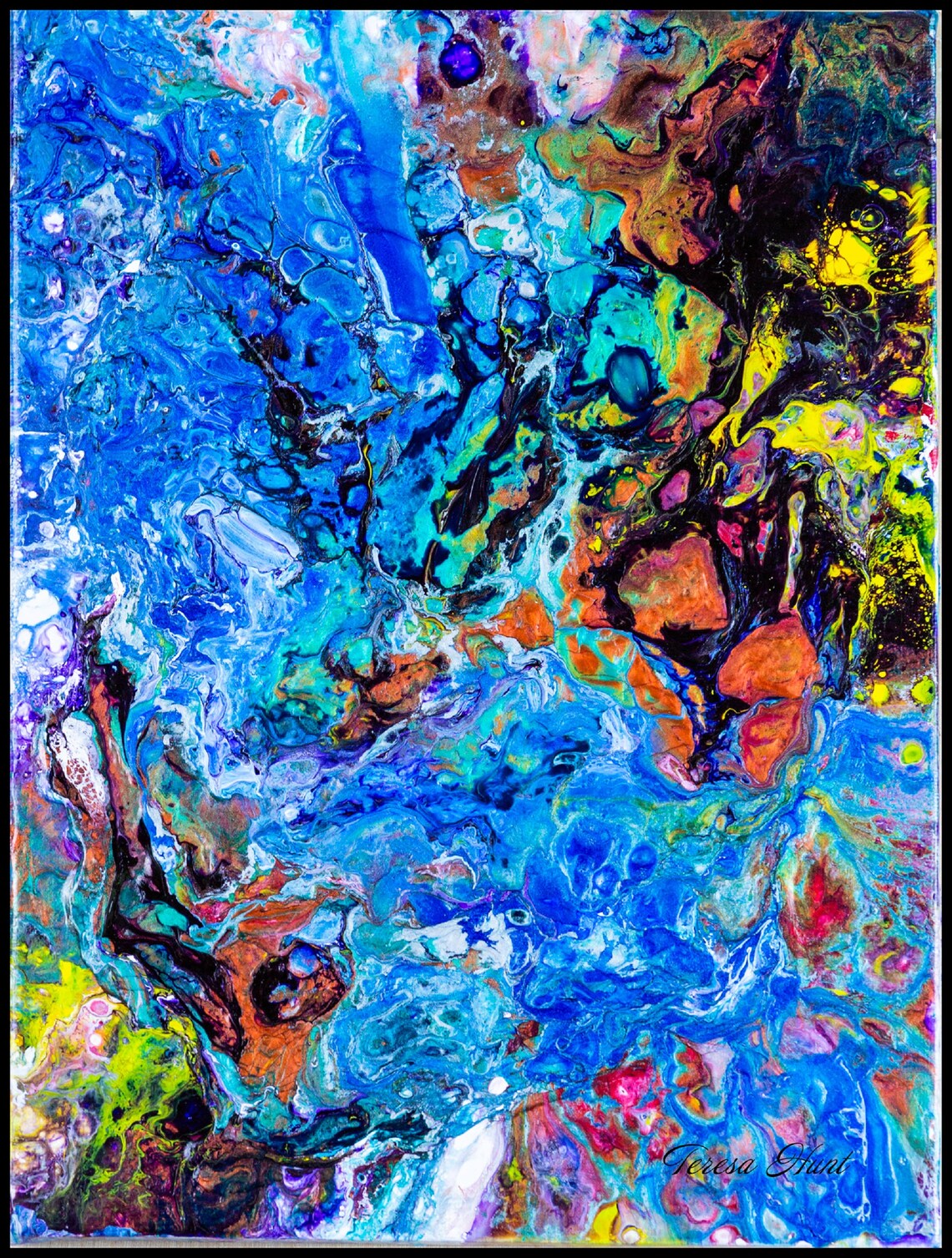 ABSTRACT ART SET Vivid Abstract Art Modern Art Set Etsy