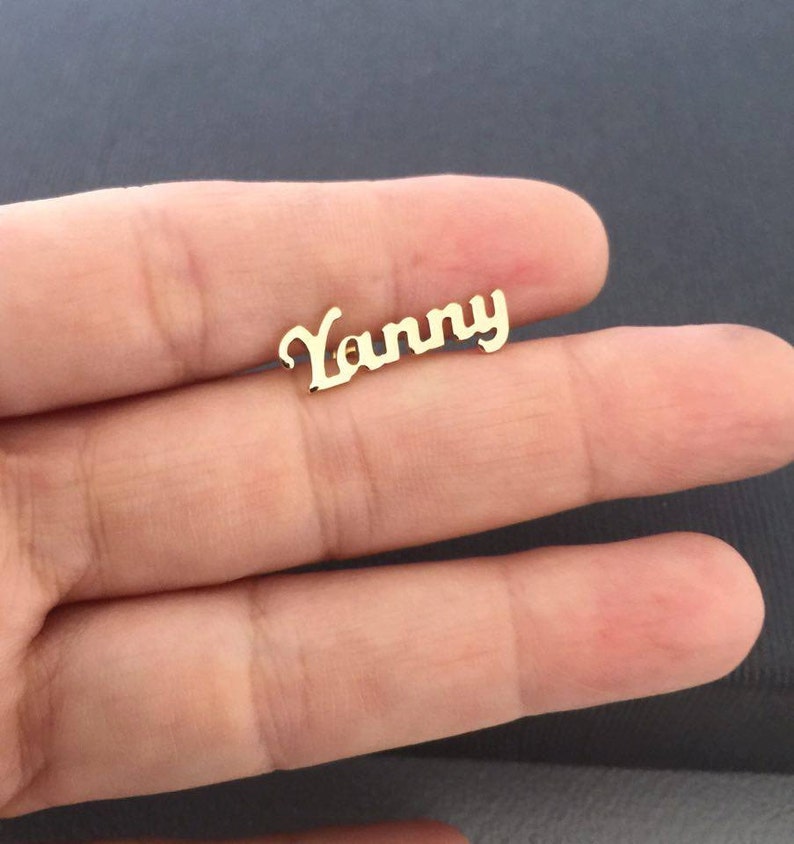 NAME earrings Earrings with name name plate earrings name Etsy