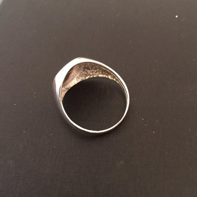sterling silver letter ring unisex Initial ring initial ring Silver Signet Ring Personalized Engraved Ring Pinky ring