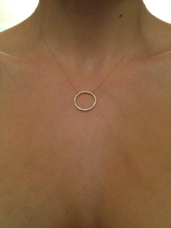 Dainty 2024 circle necklace