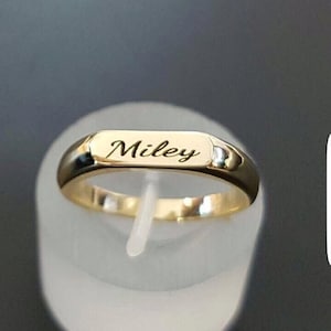 Engraved ring, Personalized Ring, women ring, Initial ring, Gift for women, Stacking Rings, Gift for mom, Personalized Mommy Jewelry