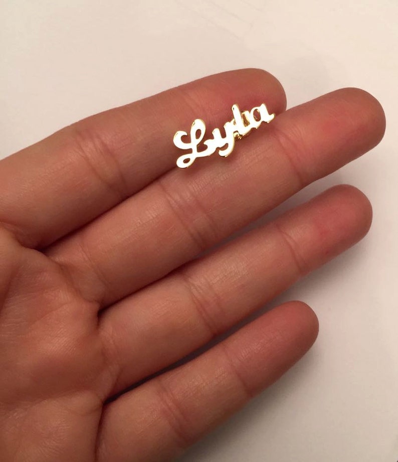 Personalized EARRINGS Fashion Earrings Gold Earrings NAME Etsy