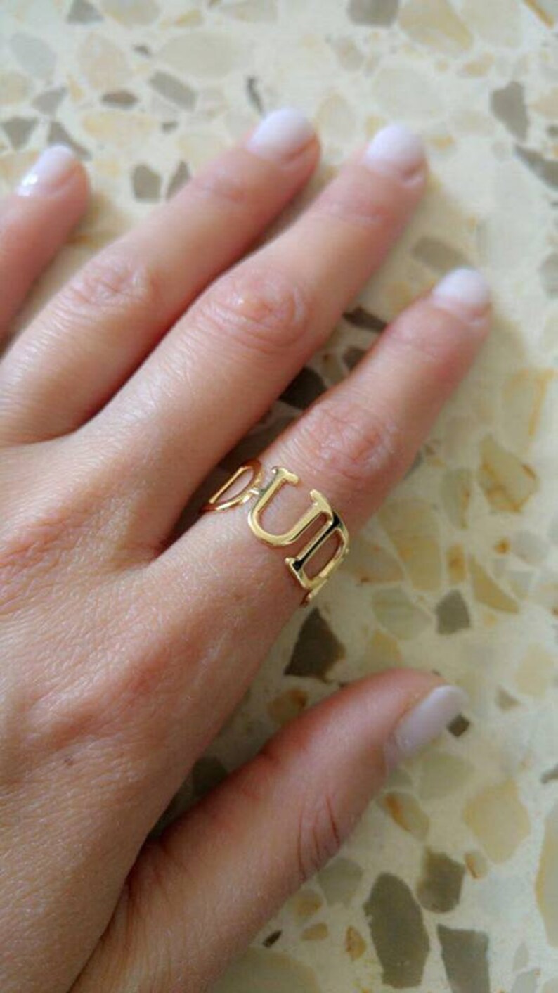 Name Ring Personalized Ring Custom Ring Personalized name ring Initial Ring Gold Ring Name Custom Name Ring