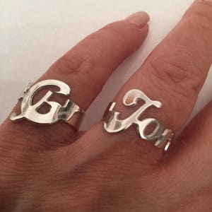 Personalized name ring