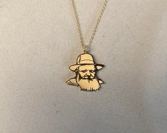 Le collier du Rabbi de Loubavitch, Chabad Rabbi Menachem Mendel Schneerson, pendentif du Rabbi de Loubavitch, Judaica, judaïsme, bijoux juifs