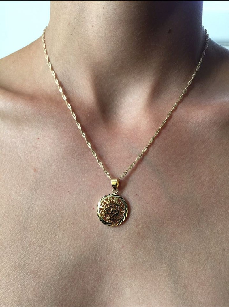 Shema Israel Gold Pendant Kabbalah Jewelry Holy Land Etsy