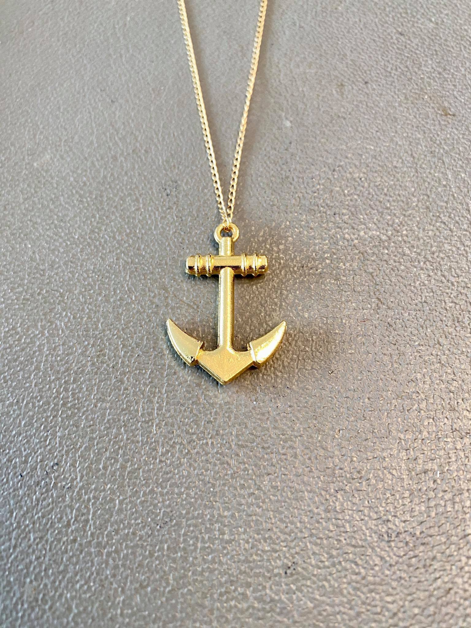Gold Handmade Anchor Pendant, Silver 925 Anchor Necklace, Men Sterling  Silver Anchor Necklace, Men's Anchor Pendant, Silver Nautical Jewelry - Etsy