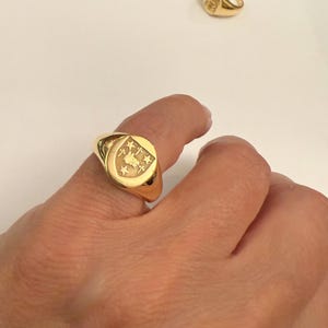 Family Crest Signet Ring, Family Rings, Sterling Silver Signet Ring, Coat of Arms Ring, Family Crest Rings, Gold Signet Rings, Crest Ring
