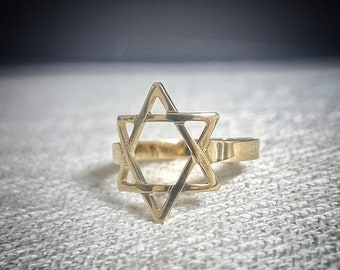 Star Of David RING- Gold Star Of David - SILVER Star Of David  - Jewish Star - Magen David - Jewish Jewelry