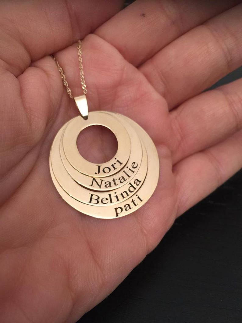 14K Gold Necklace Solid Gold Name Necklace Real Gold Initial Etsy Israel