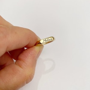 Personalized Ring, Engraved ring, Stackable rings, Initial women, Monogram letters Pinky ring, us size 2 3 4 5 6 7 8 9 10 11 12 13