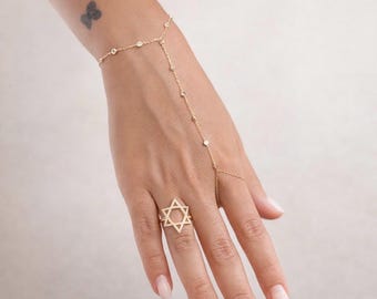 Gold Plated Star of David Ring – Sterling Silver Judaica Jewelry