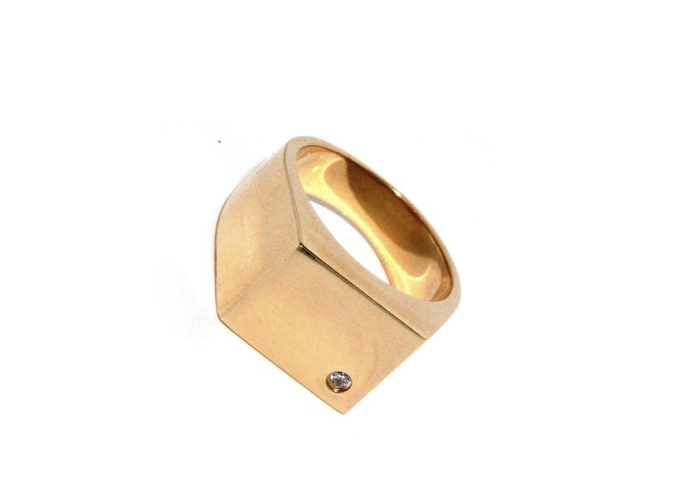 women ring Signet Ring Initial ring Pinky ring Monogram Initial Ring Engraved ring letter Ring Gift for women Personalized Ring 