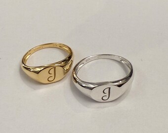 Engraved Ring, Personalized Ring, Signet Ring, Women Ring Engraved Ring, Personalized Ring, Signet Ring, Women Ring