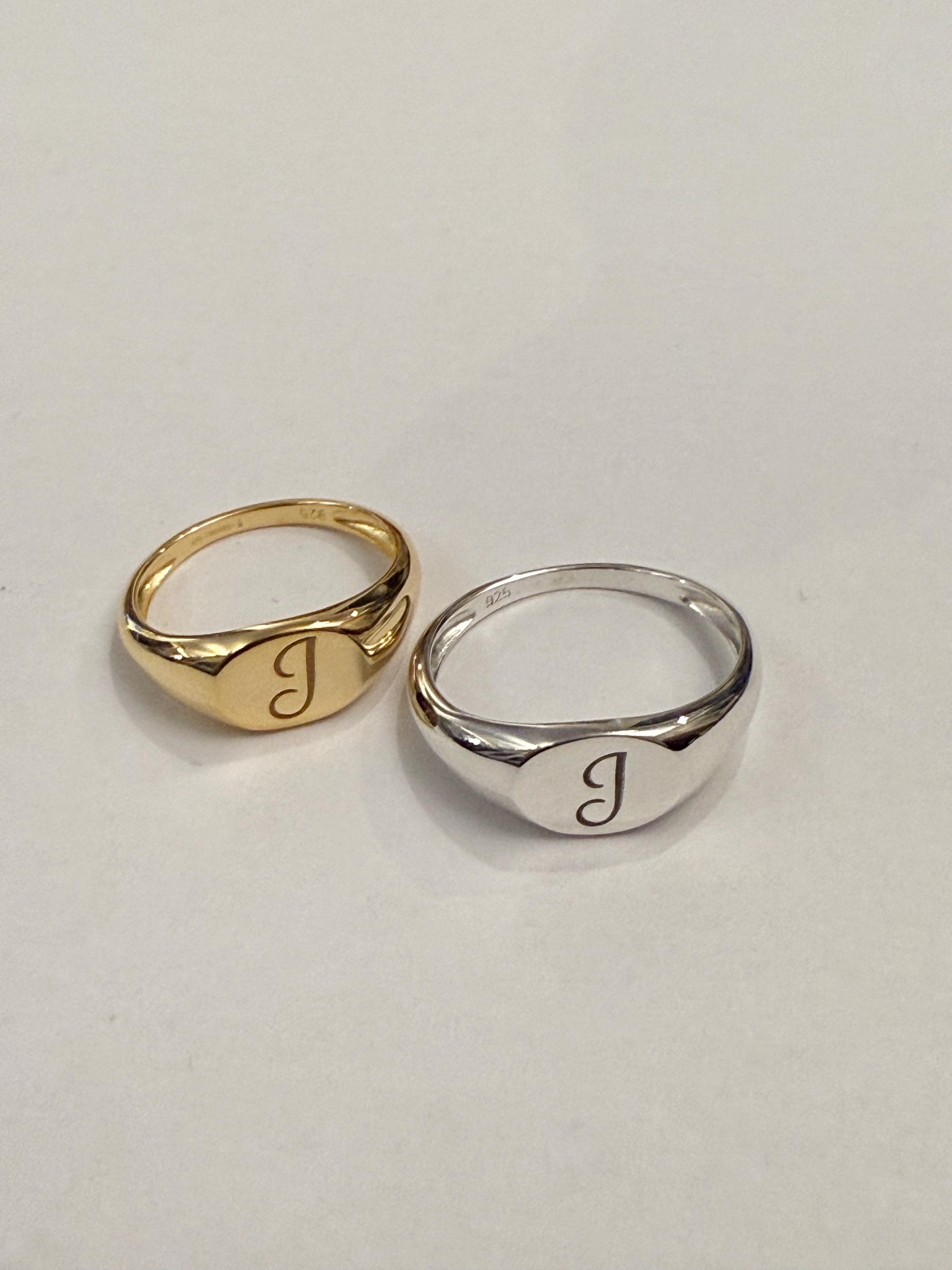 Engraved Ring, Personalized Ring, Signet Ring, Women Ring Engraved Ring, Personalized Ring, Signet Ring, Women Ring