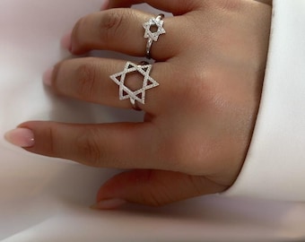 Star Of David Ring - Sterling Silver Star Of David Ring - Jewish Star - Magen David - Jewish Jewelry