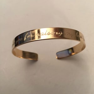 Engraved Gold Bracelet,  personalized bracelet, custom engraved bracelet, Custom cuff bracelet, Double engraving inside and outside