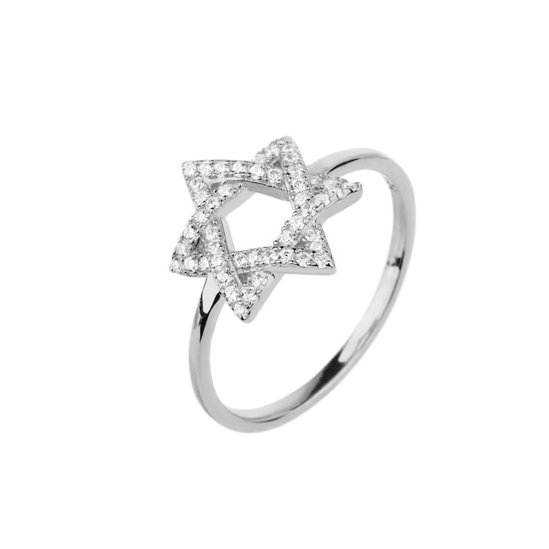 Star of David Ring, Jewish Star Ring, Jewish jewelry, Judaica Jewelry, Magen David Ring, Sterling Silver 925, Rose Gold, Israel Jewelry image 8