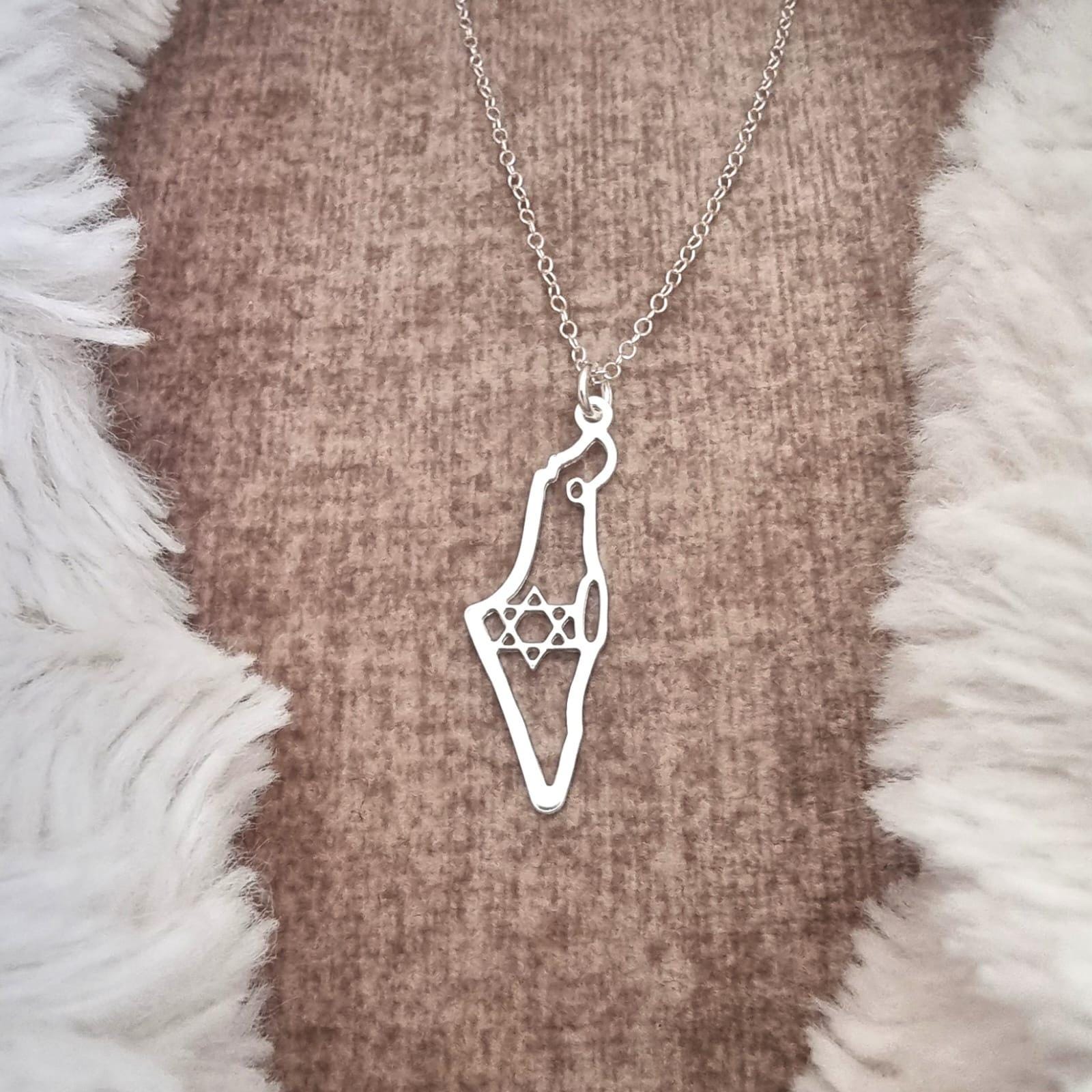 Collar Con Colgante De Mapa Bandera Aramea | Acero 316L, Cadena Ajustable, Estilo étnico | Para Hombres Y Mujeres, Regalo Patriótico