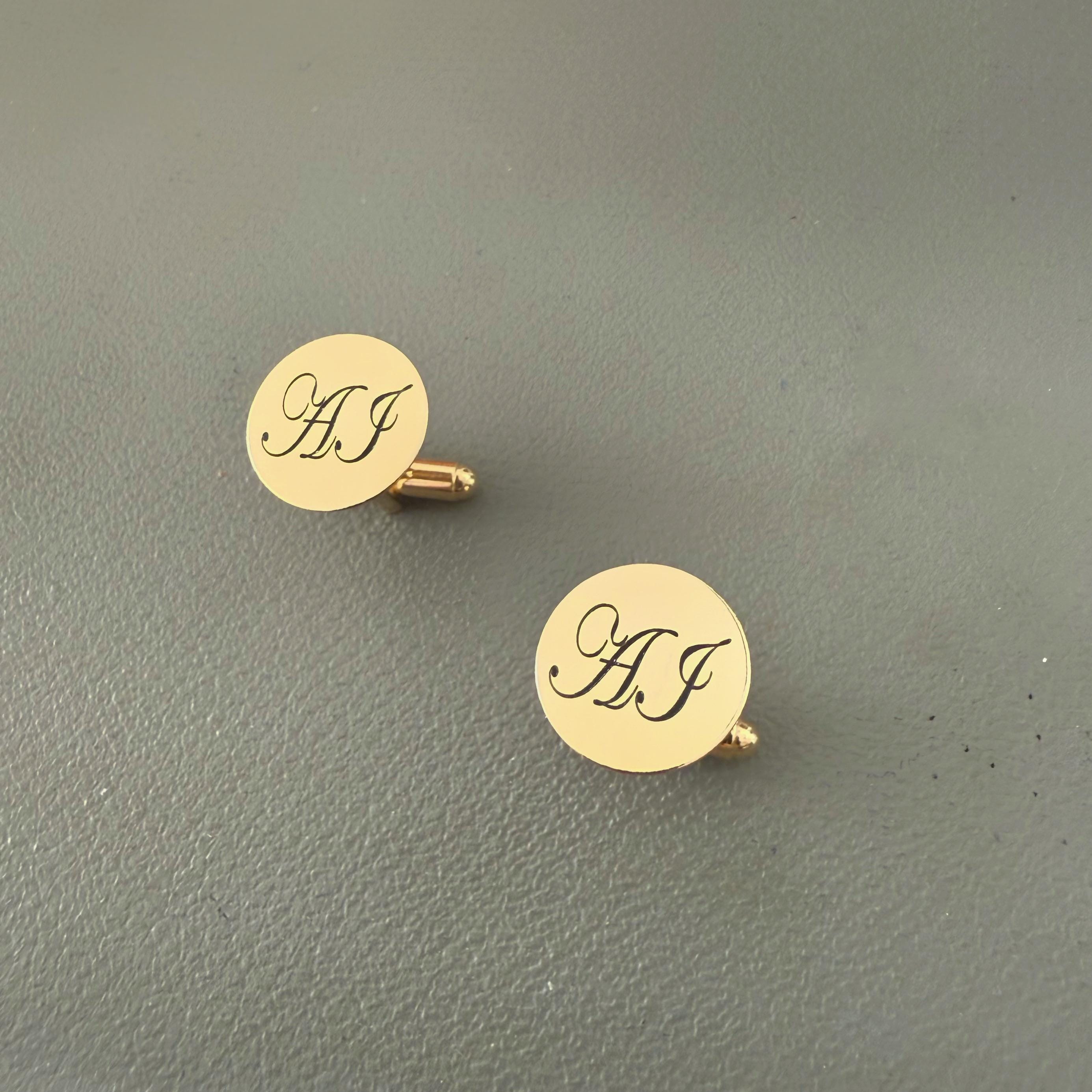 Boutons De Manchette Double Face Renne - Taille 5/8 Pouces, Neufs, Sans Marque