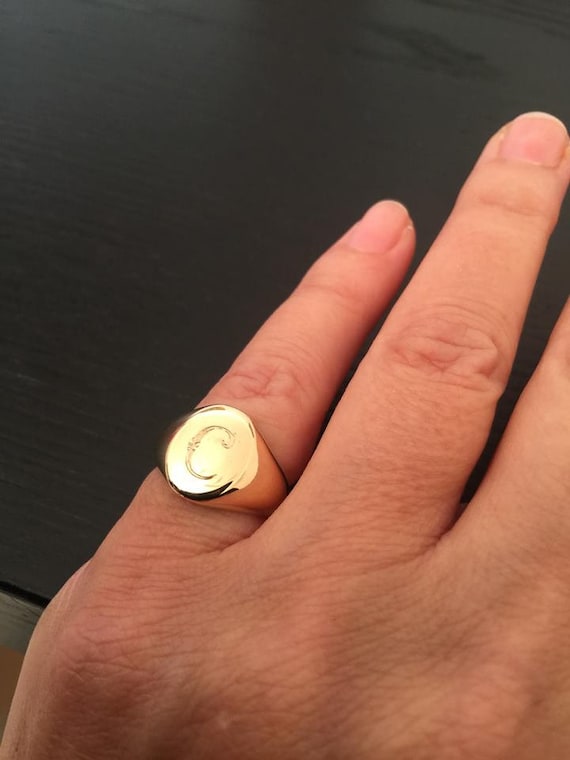Men's Steel Red Eye Pinky Finger Ring - Gold | Konga Online Shopping