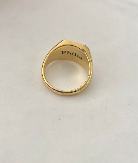 シルバー925 シグネットリング 印台　ゴールドコンビ　リング　18号 シルバー925 シグネットリング 印台 ゴールドコンビ リング 24号 24号