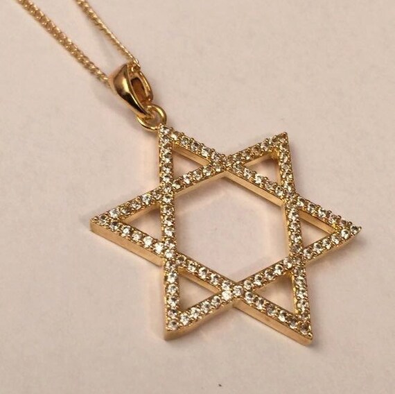 David Necklace Studded Goldfield Star 