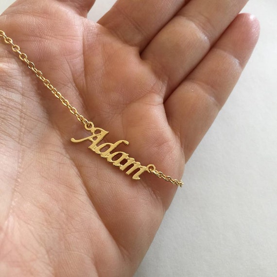 Personalized Name Necklace Silver 