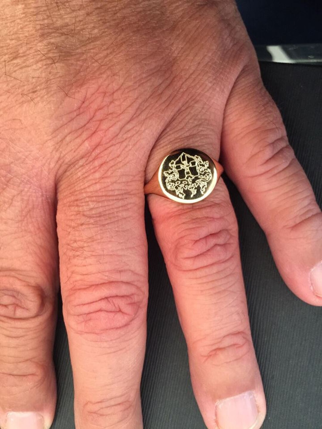 Mens Signet Ring, Mens Rings, Engraved Ring, Personalized Ring ...