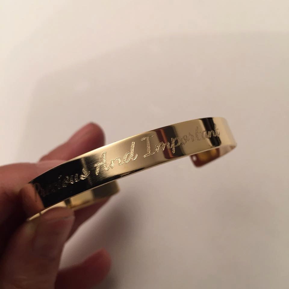 Engraved Gold Bracelet Personalized Braceletsignature Etsy