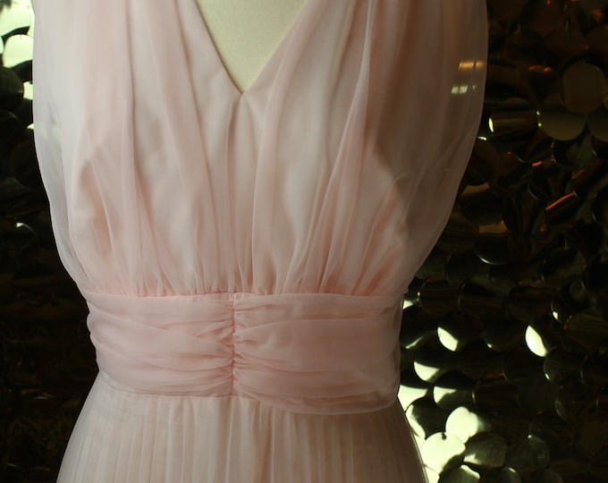 NEW Soft Pink Slyvia Ann Ballgown + Capelet Overlay