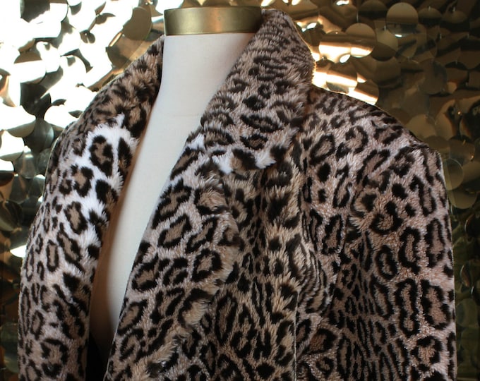 90s Donnybrook Animal Print Faux Fur Coat