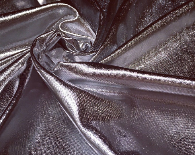 Silver Metallic Spandex