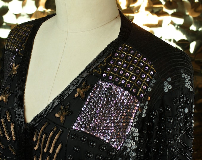 Jakelin Designs Lilac+Copper+Gold+Black Patchwork Jacket