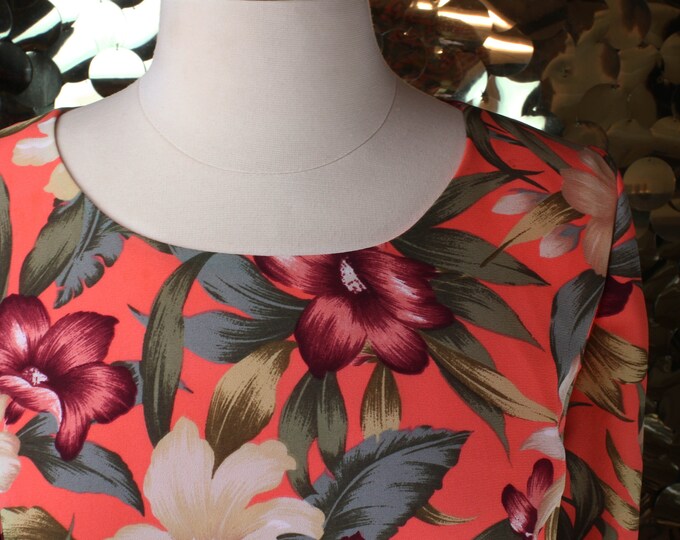 NEW Vintage Casual Corner Tropical Sarong Dress