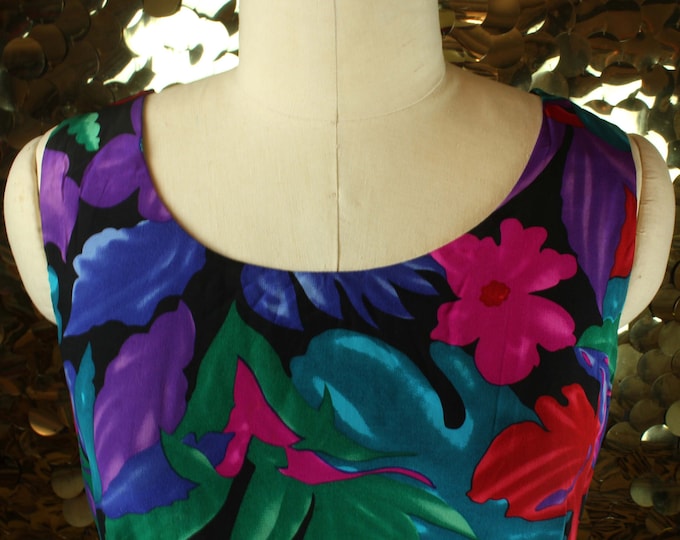NEW Spenser Jeremy Vintage Tropical Sarong Midi Dress