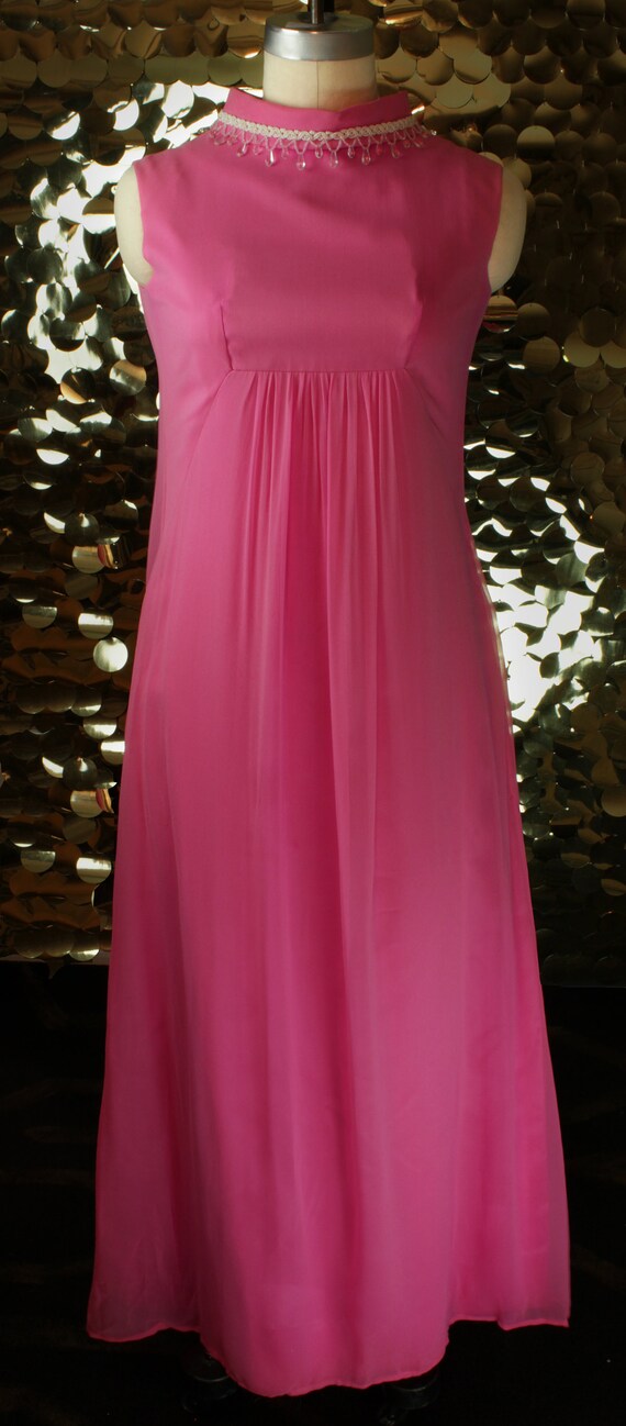 hot pink gala dress