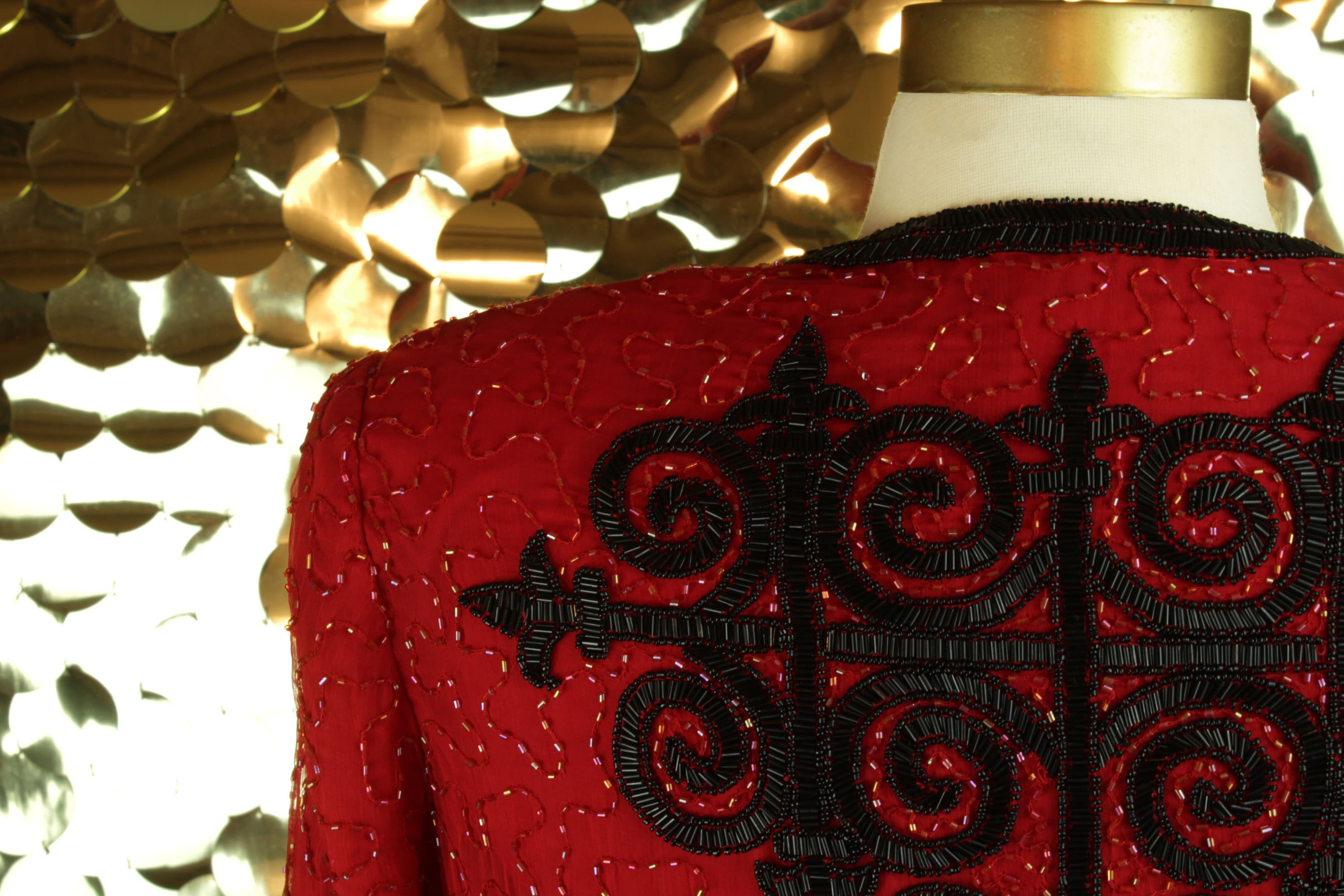 Laurence kazar top beaded jacket