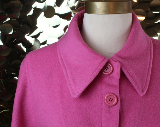 NEW Bubblegum Pink Signature by Harve' Benard Wool Cape